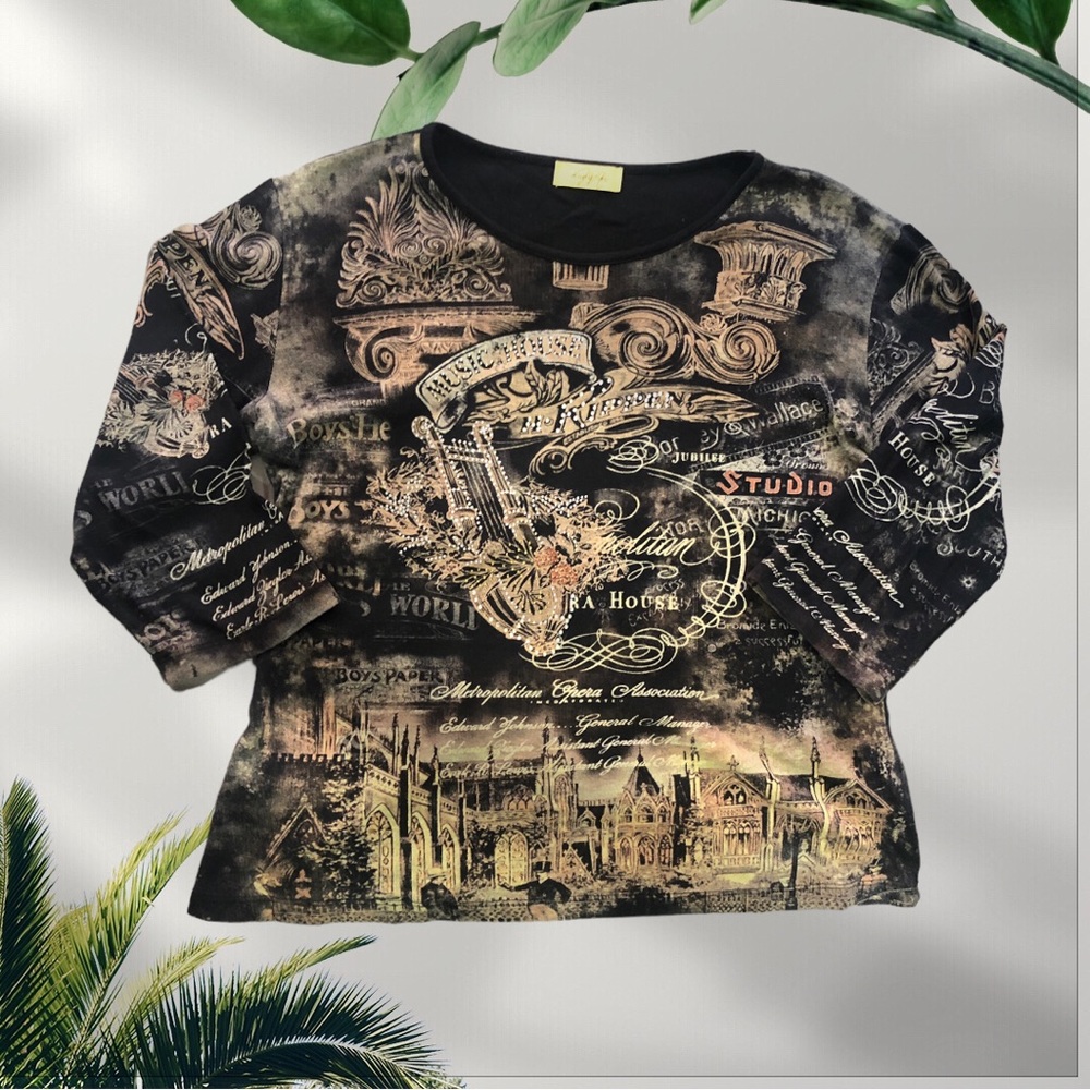 Mona Lisa Grunge Beautiful Long-sleeve
